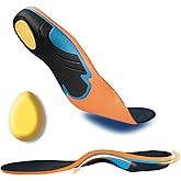 AOBEKOS Plantar Fasciitis Relief Insoles Men Women High Arch Support Shoe Inserts,240+lbs Comfort EVA Orthotics Insert Absorb Shock Work Boot Shoe Insole for Flat Feet, Pronation, Heel & Foot Pain