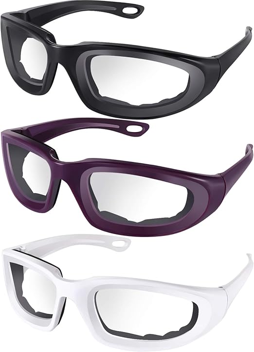 black glasses with white inside