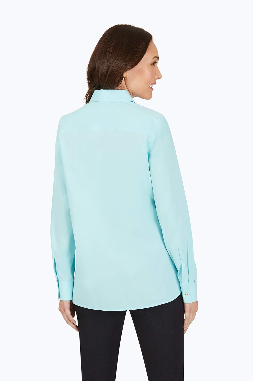 Foxcroft Women's Kylie Petite Stretch Non-Iron Shirt: Clothing