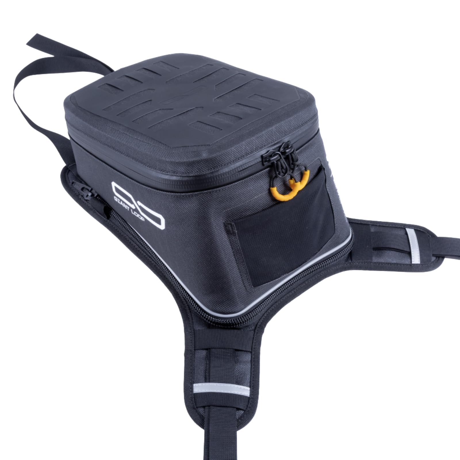 Photo 1 of Giant Loop Diablo Tank Bag, Black Waterproof Motorcycle Tank Bag, 6-Liters Capacity for Small Items, Fits Any Dirt Bike, Adventure, Dual Sport & More (Black, 6L)