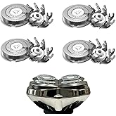 Shaver Replacement Blades for Skull Shaver Pitbull Replacement Blade,Replacement Heads for Pitbull Gold/Silver/Platinum Pro Shaver (4 Blades)