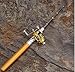 O3D Mini Portable Pocket-Size Pen-Shape Alloy Material Fishing Rods Portable Pocket Pen Shape Aluminum Alloy Fishing Rod Pole Reel