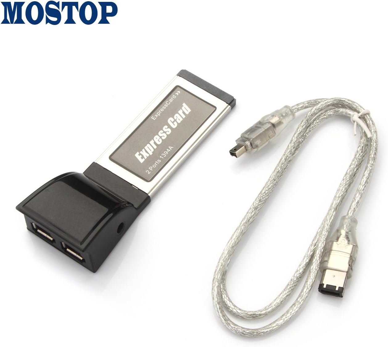 MOSTOP® 2 Port ExpressCard 1394a FireWire Laptop Adapter