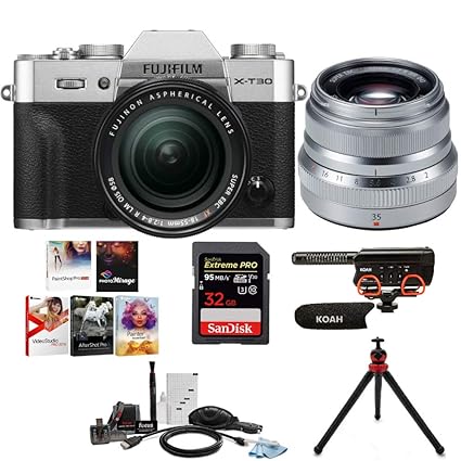 Amazon Com Fujifilm X T30 Mirrorless Digital Camera Body With