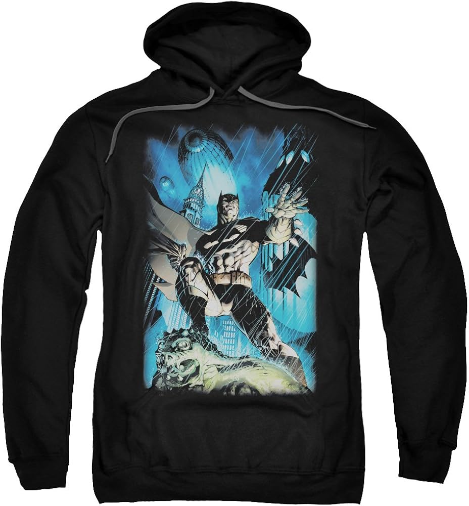 DC Comics Felpa Con Cappuccio Da Uomo Con Logo Della Serie TV Batman - Foto 4