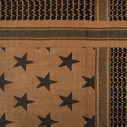 Camcon 61140 men s coyote shemagh usa stars pattern