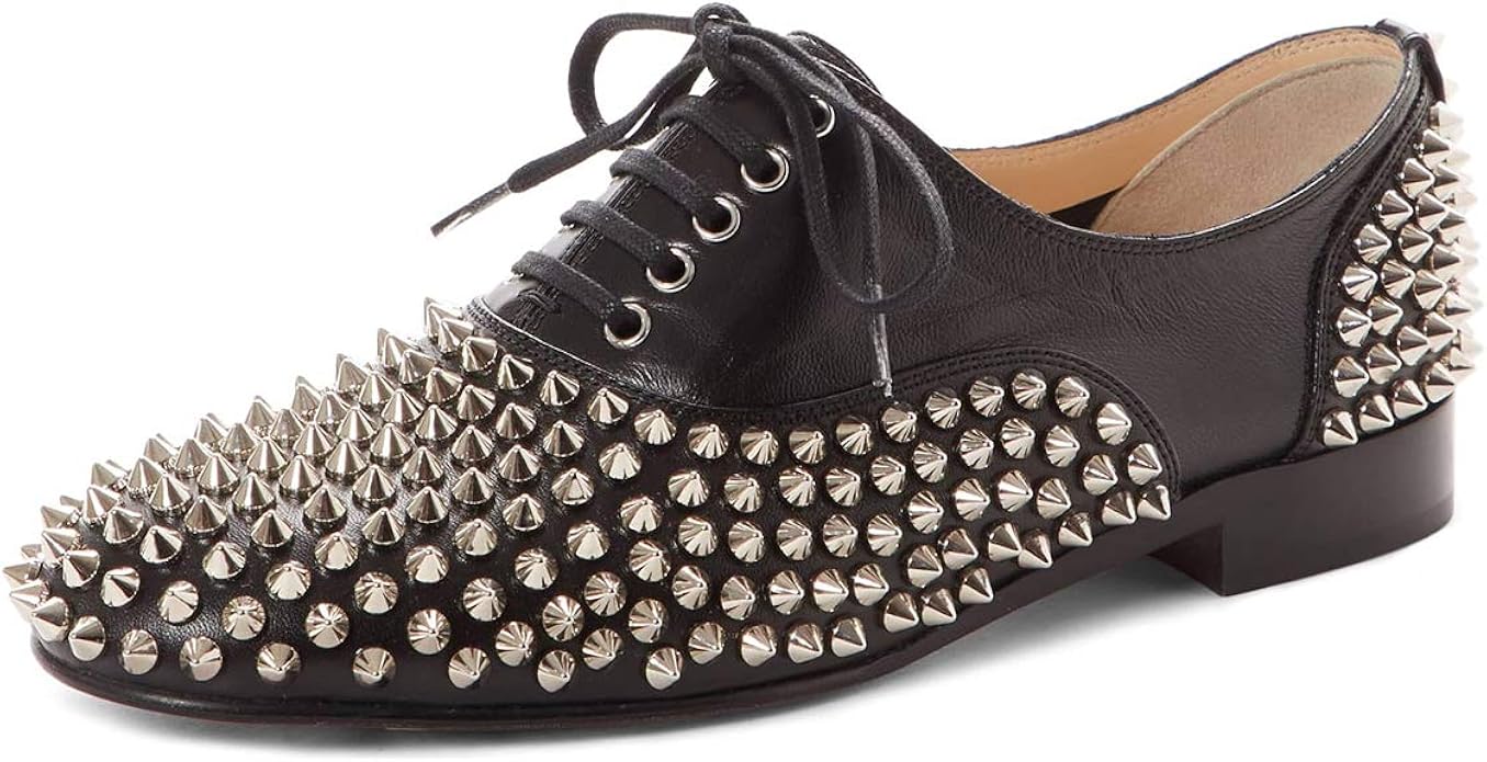 studded oxford shoes