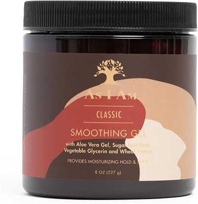 As I Am Smoothing Gel 8oz Edges Frizz Control Shine Curly Coily Hair