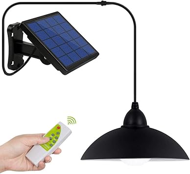 luces solares al aire libre lozayi ip65 impermeable luces solares mando a distancia con cable de 16 4 pies luces led para exteriores con panel