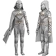 Maturead Kids Knight Costume 2025 Halloween Party Cosplay Outfits Jumpsuit Hooded Cloak for Boys