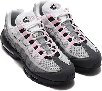 Amazon Co Jp ナイキ Nike エア マックス 95 Air Max 95 ホワイト グレー ピンク Cj05 001 日本国内正規品 27 5cm スポーツ アウトドア