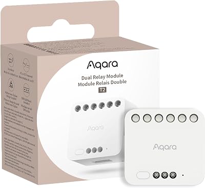 Aqara Dual Relay Module T2 Matter over Bridge Dry Contact for Doors & Boilers