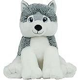 The Bear Factory 16" Koda The Husky Stuffed Animal – Soft Plush Dog Toy for Kids – Cuddly Husky Puppy Gift for Boys, Girls, Adults and Collectors