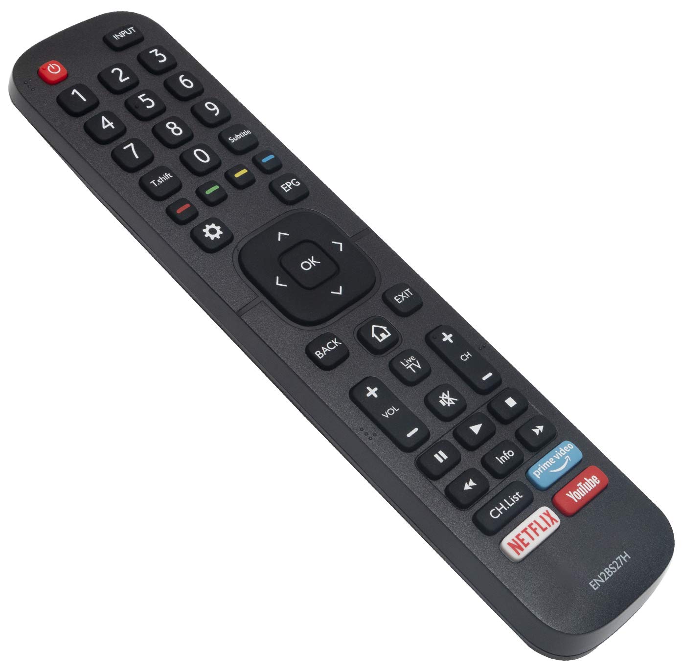 ALLIMITY EN2BS27H Remote Control Replace for Hisense 4K UHD LED Backlight TV 43B7100UW 50B7100UW 55B7100UW 65B7100UW 70B7100UW 55B8000UW 65B8000UW 65Q8600UWG 55Q8600UWG