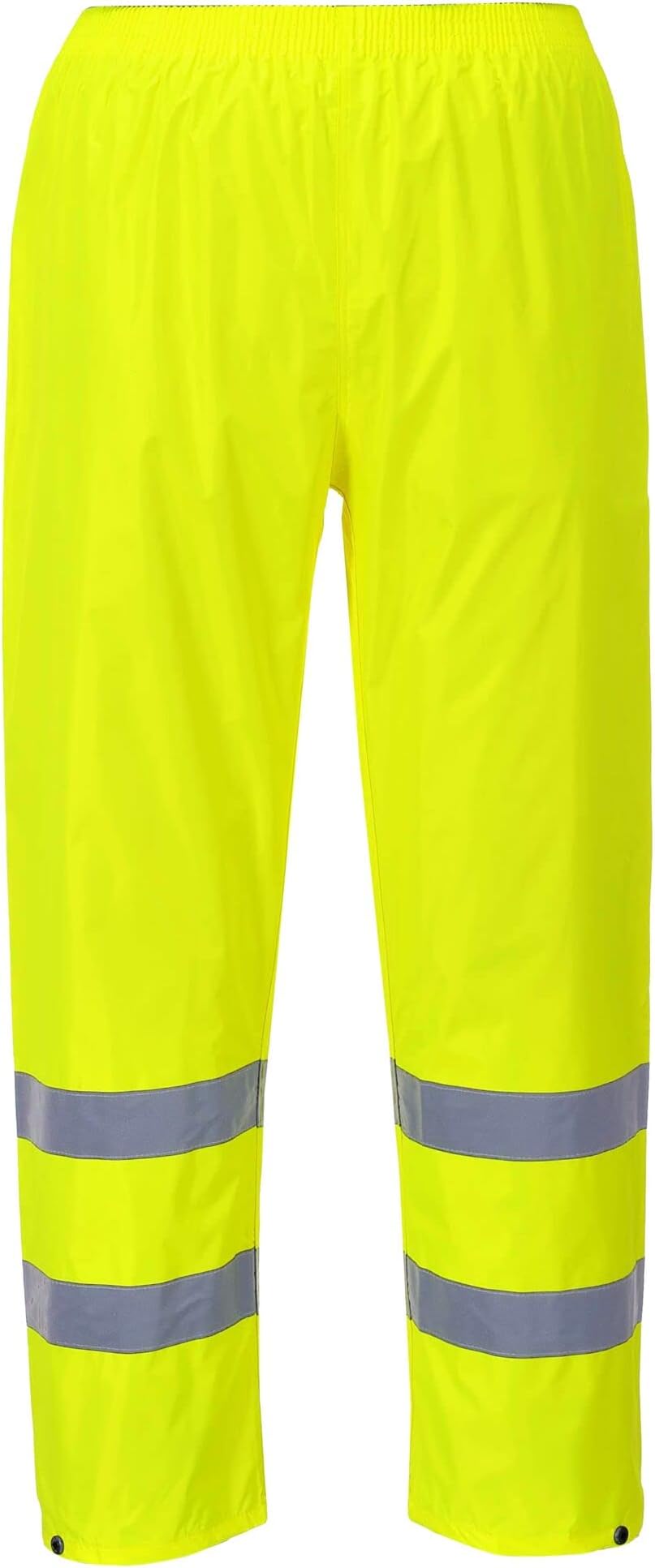 Portwest H441 Hi-Vis Rain Trousers Mens Waterproof Overtrousers Yellow S