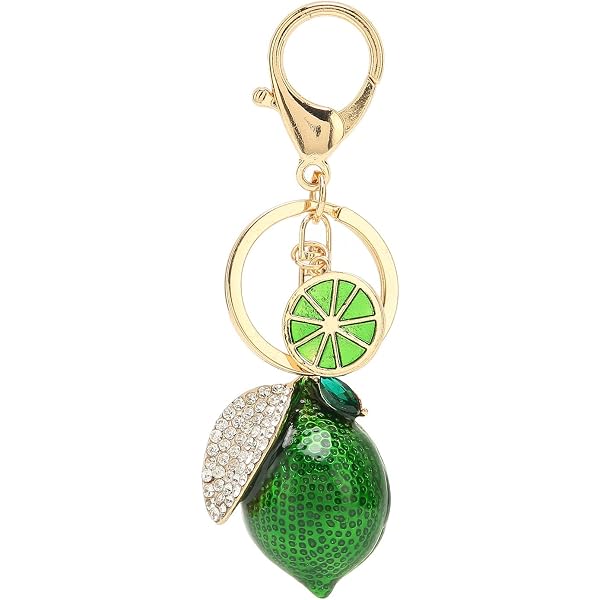 Abalone Shell Keychain - 3 Tone Nature Design With Coconut Palm Trees At Sunset, Silver Tone Jewelry Accessory