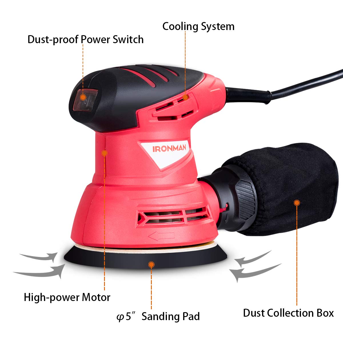 Goplus SU-1316-TE Random Orbital Sanders product image 4