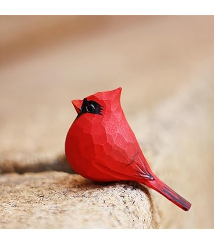 置物 Birds Red Cardinal Red Metal Cardinal Outdoor Garden Statue, 11