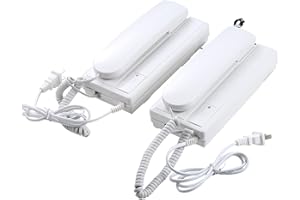 UHPPOTE Non-Visual one-to-one Intercom Doorphone Interphone DC Wired Two-Way Audio for 2 Rooms