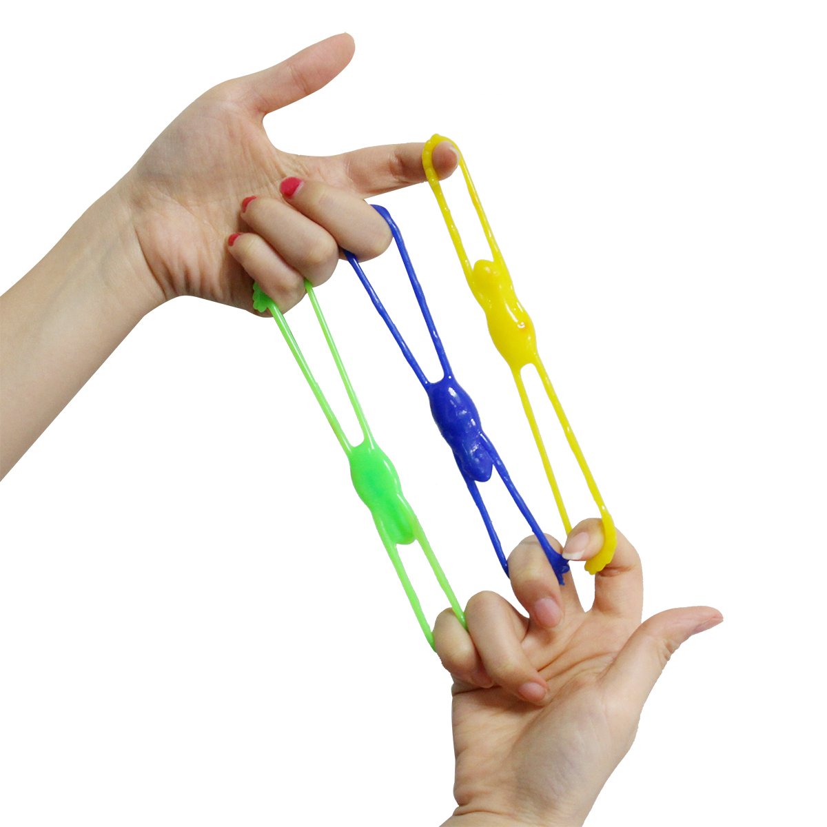 72 x sticky jouet gluante mélange de jouets collantes petit cadeau l\'anniversaire d\'enfant strechy, élastique, amusant couleurs vives - Mains, Escalade murale Homme, Marteaux, Serpents, Grenouilles volantes, Lizards, Scorpions, souris noi