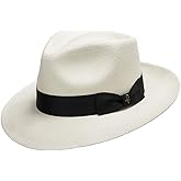 ULTRAFINO Portofino Retro Panama White Straw Hat