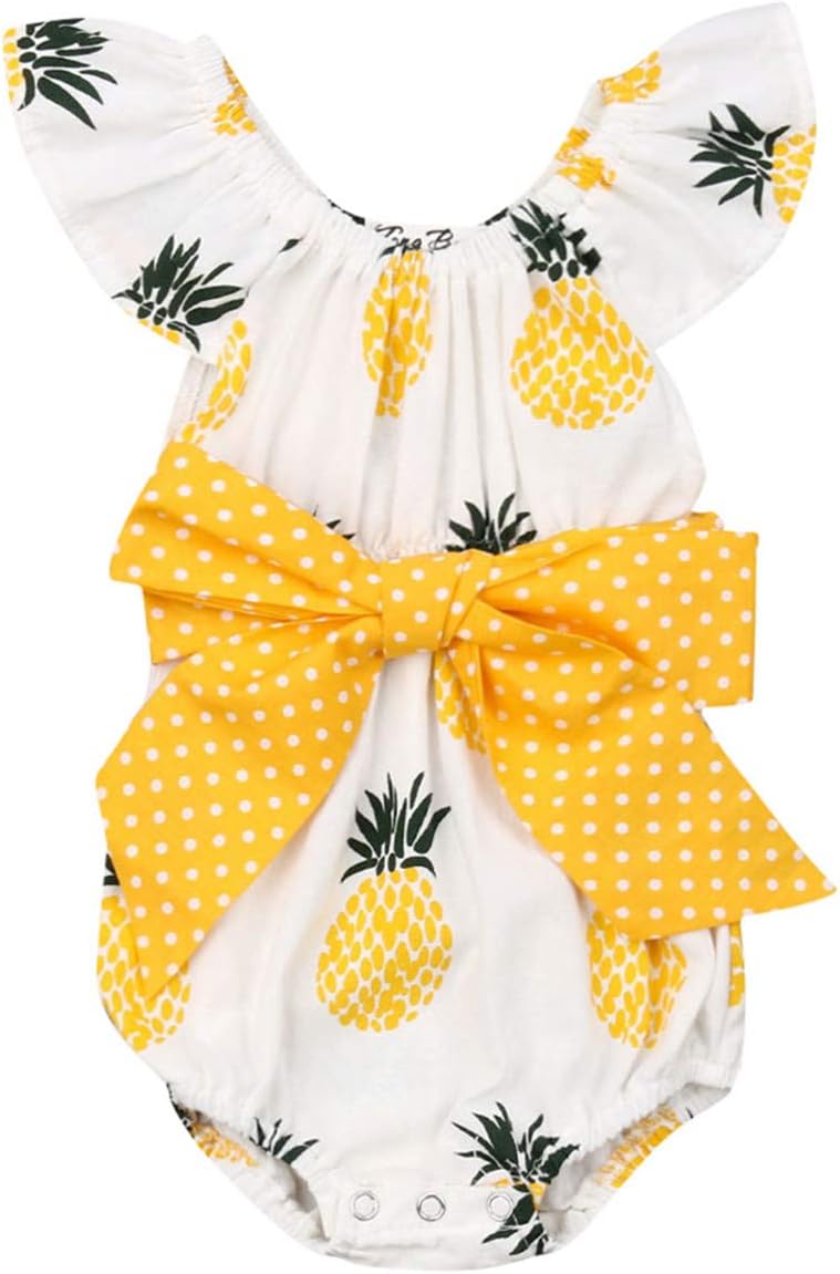 Newborn Infant Baby Girl Clothes Lace Halter Backless Jumpsuit Romper Bodysuit Sunsuit Outfits Set