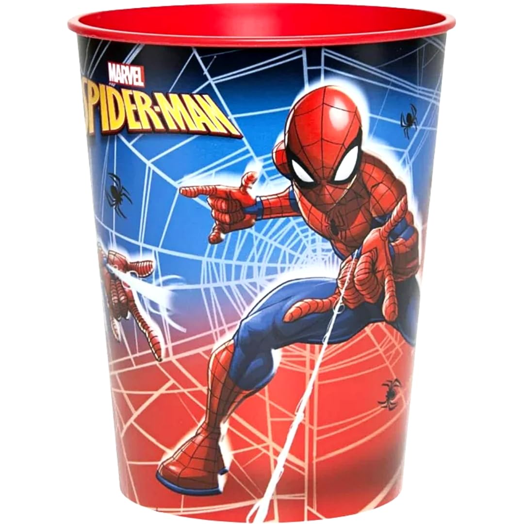Unique Spider-Man 16oz Plastic Stadium Cup