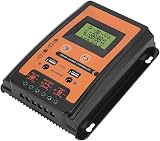 Regun 30A MPPT Solar Charge Controller 12V 24V LCD Dual USB Lead-acid Battery view 8