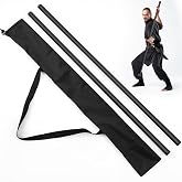 ShinyRelief 2 Pcs Bo Staff Foam Padded Sticks | Martial Arts Training Stick, Practice Bar with Carrying Bag for Safe Practice Training Martial Arts and Karate