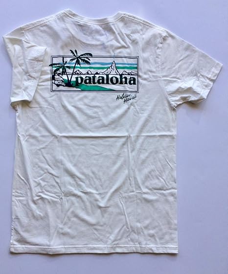 Amazon パタゴニア メンズ Tシャツ ハワイ限定 ハレイワ サーフィン M S Pataloha Sign Lw Cotton T Shirt White L L White Tシャツ カットソー 通販
