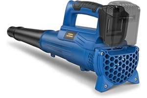IEBUDA Cordless Leaf Blower for Dewalt 20V Battery, 400 CFM Electric Leaf Blower with 130-MPH, Copper Motor & Turn on Hold Mode, Built-in Protection for Lawn Care (NO Battery)