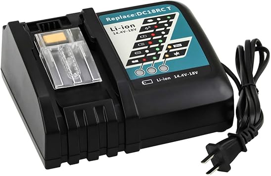 Eagglew 14 4v 18v Li Ion Battery Fast Charger Dc18rc With Led Screen Replacement For Makita 14 4v 18v Battery Bl1830 Bl1840 Bl1850 Bl1860 Bl1815 Bl1430 Bl1440 Bl1450 Rapid Charging Amazon Com