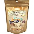 Golden Bonbon Italian Assorted Almond Nougat Candy, Individually Packed Chewy Gluten Free Nougat, Original Full of Almonds, Halal Candy (2.5 Oz, Almond)