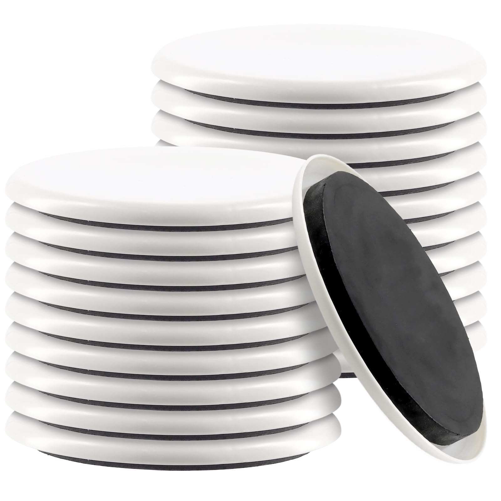 ZEONHEI 20 Pack 5 inch Furniture Sliders for Carpet, Round Furniture Movers Glider for Wooden Floors, Carpet, Table Legs