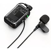ZEXIBATH Lavalier Microphone for DJI Mic and Mic 2, Rotatable Head, Cable Management, Compact Design for Interview, Vlog, Live Streaming