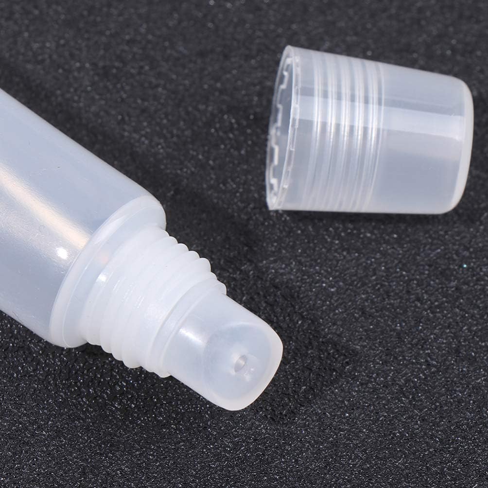 Minkissy 40Pcs Lip Gloss Tubes 8g Clear Empty Lip Balm Containers Refillable Soft Cosmetic Tubes for Women Girls DIY Travel - Image 3