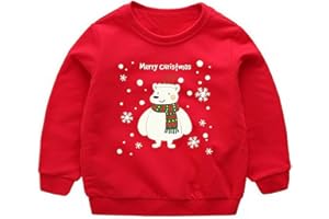 Xumplo Toddler Boys Sweatshirts Kids Long Sleeve Tops Crewneck Pullover Cotton Tee Clothes 1-8Years