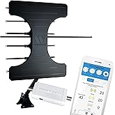 Winegard Elite Pro BW-2000 Smart Outdoor HDTV Antenna – Amplified - Bluetooth Signal Meter, Ultra-Low Noise Amplifier - 70+ M