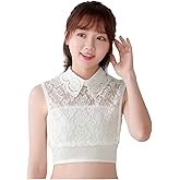 EVGVAT False Collar Half Shirts Blouse Dickey Collar Detachable Faux Fake Collar for Women & Girls