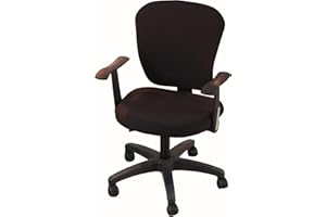mmcrz Office Computer Chair Covers, Split Stretchable Seat Cover Removable & Washable Rotating Chair Protective Slipcover