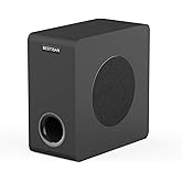 BESTISAN Powered Subwoofer, 6.5'' Side Firing Home Audio Sub, Deep Bass Response Subwoofers, Easy Setup with Home Theater Systems, TV, Speakers, RCA, LFE, AUX Input, High-Level Speaker Input & Output