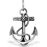 WithLoveSilver 925 Sterling Silver Charm Mariner Anchor Pendant