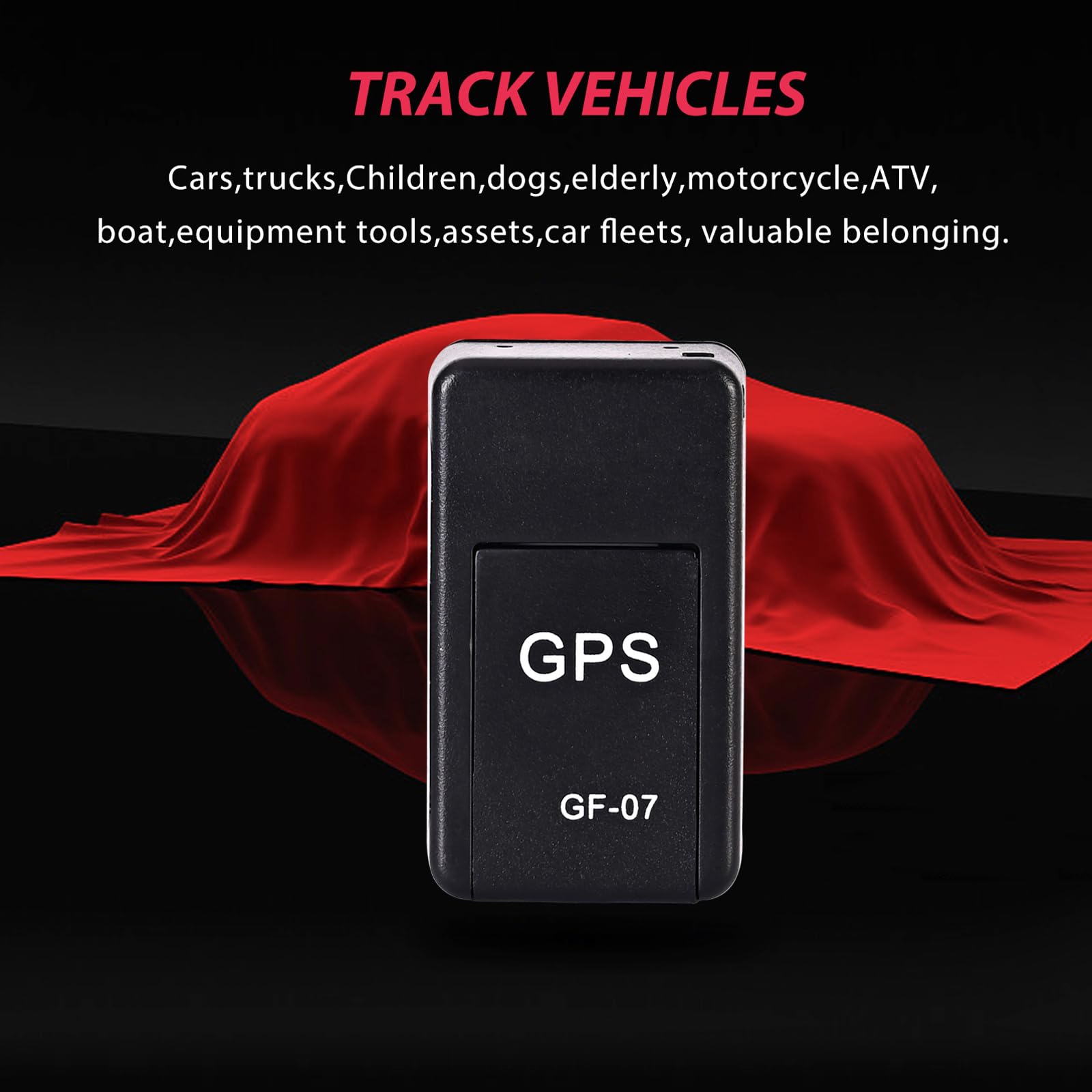 Mini GPS Tracker for Vehicles No Monthly Fee - Real-time Wireless Hidden GPS Trackers Device for Car with Smart Phone app