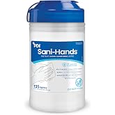 PDI SaniHands ALC Antimicrobial Alcohol Gel Hand Wipe, 135 Per Canister