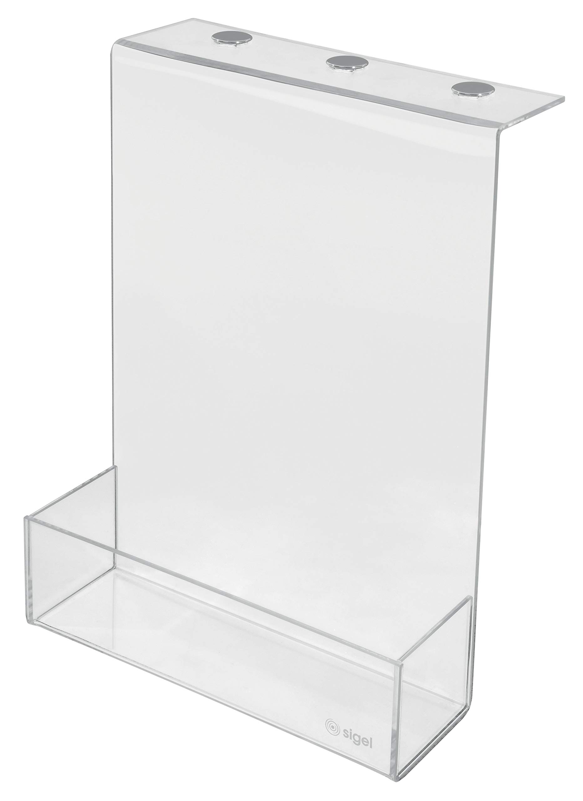 SIGEL SB710 Storage Box, 22 X 30 X 6 Cm, Transparent, Arcrylic, 1 Piece