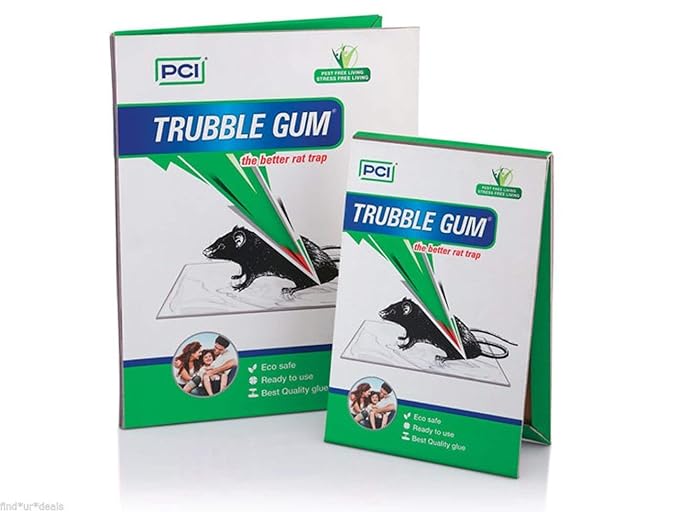 PCI 5 Piece Mouse Trap Non-Toxic Glue Pad Safe for Pets and Children