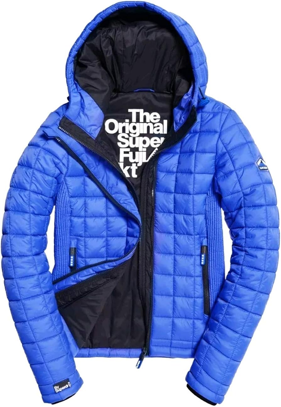 Superdry New RRP£89.99 Medium Size 12 Womens Hooded Box Quilt Fuji
