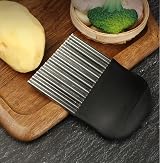 Zaguvox Crinkle Chip Cutter Pototo Cutter Stainless Steel Wave Slicer view 5