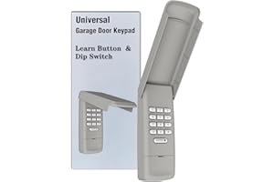BEANKONEAL Universal Garage Door Opener Keypad Wireless Keypad Keyless Entry Compatible with LiftMaster Chamberlain Craftsman Genie Overhead Linear Wayne Dalton Garage Door Opener Remote Learn Button Dip Switch