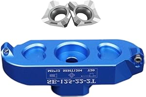 HeeHoo 45 Degree Dual-Insert CNC Fly Cutter, for BT FMB22 Tool Holder, for Metal Face Milling, Aluminum Surface Finishing (12